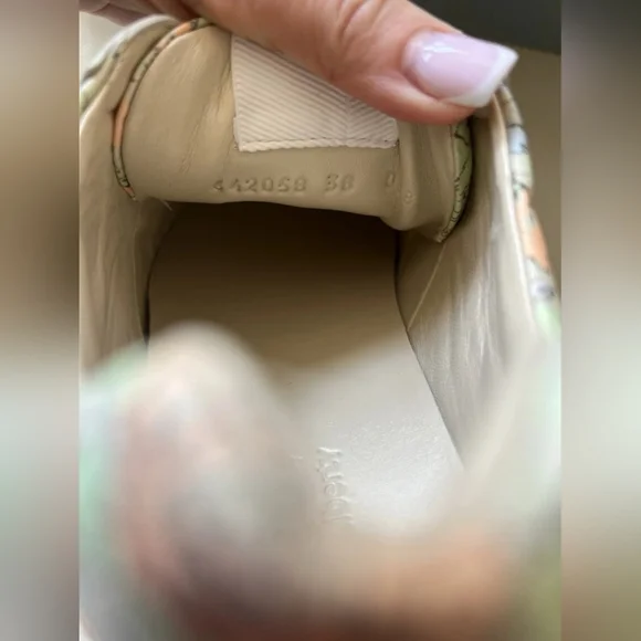 Gucci × Liberty London Rhyton Sneakers Women's 38 8 Limited Edition Floral - Picture 4 of 10